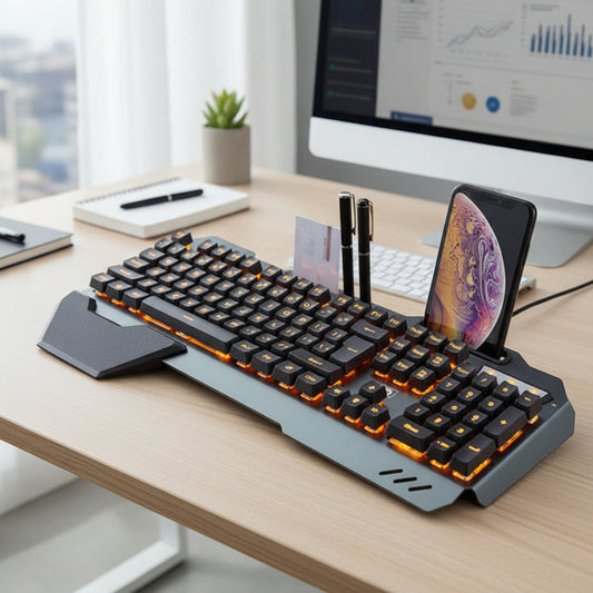 Ergonomic Keyboard with RGB Backlight